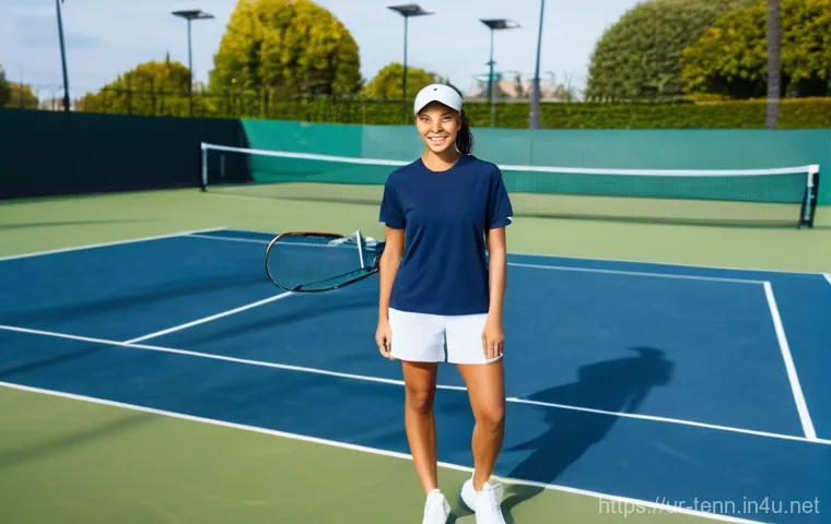 테니스 코트 대여 방법 - Image Prompt 1: The Modern Player - Seamless Online Booking**